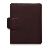 Hochwertiges Ringbuch Rindleder Druckknopfverschluss Rindnappa in bordeaux